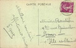 VINTAGE POSTCARD Abbaye Of the Benedictines De Solesmes the refectory Dimensions fresco