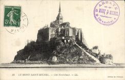 CPA Le Mont Saint Michel Cote Nord Ouest