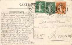 VINTAGE POSTCARD Chartres the Statue De Marceau