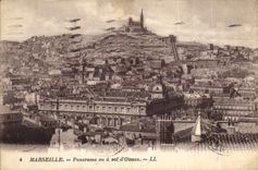 CPA Marseille Panorama Du A Vol D'Oiseau