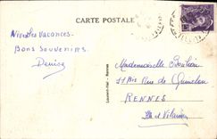 VINTAGE POSTCARD Holy Servan On Sea the Tower Solidor Boats