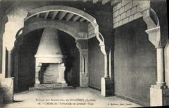 VINTAGE POSTCARD Abbey Of the Benedictines De Solesmes Cell of abbey on the first floor