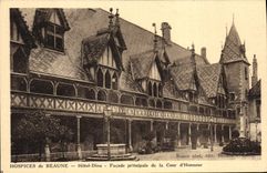 CPA Hospices De Beaune Hotel Dieu Facade Principale De La Cour d'Honneur