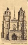 CPA Dijon Facade De La Cathedrale Sainte Benigne