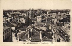 VINTAGE POSTCARD Montpellier View