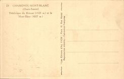 CPA Chamonix Mont Blanc Teleferique du Brevent et le Mont Blanc