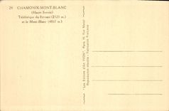 VINTAGE POSTCARD Chamonix Mont Blanc Teleferic Of Brevent
