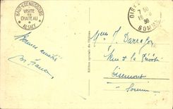 Costa este de Koenigsbourg de la POSTAL de la VENDIMIA alta