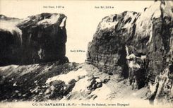 VINTAGE POSTCARD Gavarnie Breach Of Roland Spanish Reverse