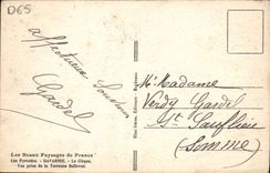 VINTAGE POSTCARD Beautiful Landscapes Of Gavarnie France the circus Seen from of the Bellevue terrace