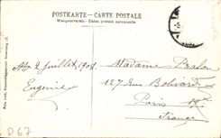 VINTAGE POSTCARD Strasbourg Places Kleber