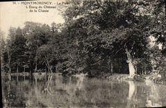VINTAGE POSTCARD Montmorency the Drill the Pond Of the Castle Of Hunting