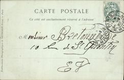 VINTAGE POSTCARD Treport Bell-tower De I' Eglise