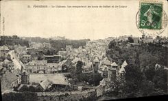 CPA Fougeres Le Chateau Les Remparts Et Les Tours De Guibet Et De Colgny