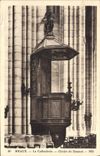 VINTAGE POSTCARD Meaux the Cathedral Pulpit of Bossuet