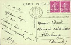 VINTAGE POSTCARD Rennes Church St Aubin and Notre Dame basilica of Good news