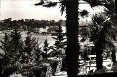 MODERN CARD Perros Guirec Trestraou the beach towards the Rosery