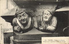 VINTAGE POSTCARD Valves Valves and his Maison wife having belonged has Gilles of Brittany