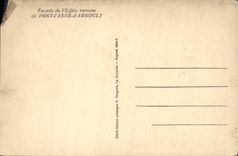 VINTAGE POSTCARD Frontage of the Romance Church of Bridge the Abbot of Arnoult