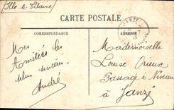 VINTAGE POSTCARD Paris the House of Rohan and Gardens of Tileries