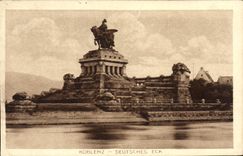 VINTAGE POSTCARD Koblenz Deutsches Eck