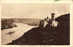 VINTAGE POSTCARD Schloss Stolzenfels Beautiful Kapellen