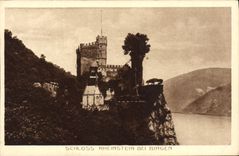 VINTAGE POSTCARD Schloss Rhenstein EIB Bingen