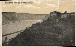 VINTAGE POSTCARD Rhintels put St Goarshausen