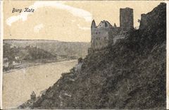 VINTAGE POSTCARD Burg Katz