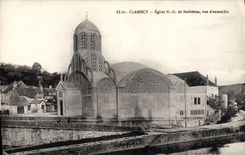 VINTAGE POSTCARD Clamecy Church ND of Bethlehem overall picture