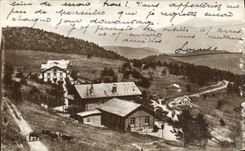 VINTAGE POSTCARD Aix les Bains Revard and Mont Blanc