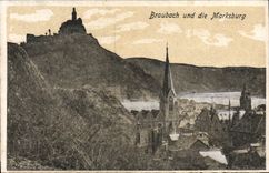 VINTAGE POSTCARD Braubach und die Maksburg