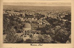 VINTAGE POSTCARD Total Wiesbaden
