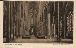 VINTAGE POSTCARD Cologne one the Rhine