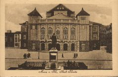 VINTAGE POSTCARD Mainz has Rh Stadt Theater