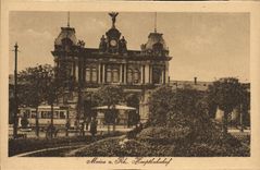 VINTAGE POSTCARD Mainz has Rh Hauptbahnhof