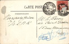 VINTAGE POSTCARD Marseilles the Castle of Yew Sailing Boats