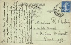 VINTAGE POSTCARD Pau Seen On the Lake At Peak at the South De Bigorre