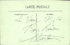 CPA Le Havre Le Theatre Tramway