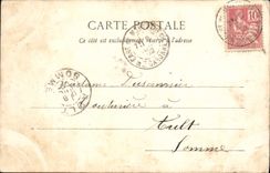 VINTAGE POSTCARD the High Garonne Monterjeau the Bell-tower