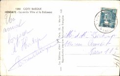 CPA Cote Basque Hendaye La vieille Ville et la Bidassoa