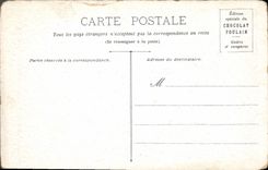 VINTAGE POSTCARD Round Large Toulouse