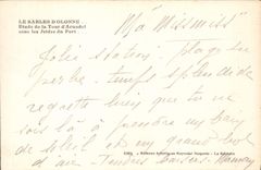 VINTAGE POSTCARD Sables d'Olonne Details of the Tower of Arundel Under the Piers of the Port