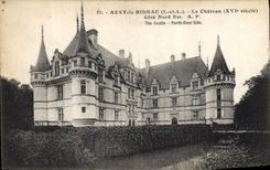 VINTAGE POSTCARD Azay the Curtain the Castle Dimensions Northern
