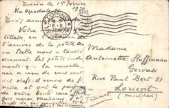 Topo de Vittorio Véneto E Antonelliana de la plaza de Torino de la POSTAL de la VENDIMIA