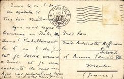 VINTAGE POSTCARD Torino Castello del Valentino