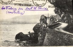 VINTAGE POSTCARD Route of Candle has Djidjelli