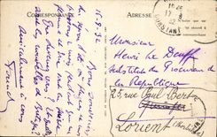 VINTAGE POSTCARD Route of Candle has Djidjelli