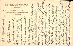 VINTAGE POSTCARD Saint Paul Old woman Street