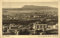VINTAGE POSTCARD Toulon Barracks Sainte Ell and the Militaria Roads